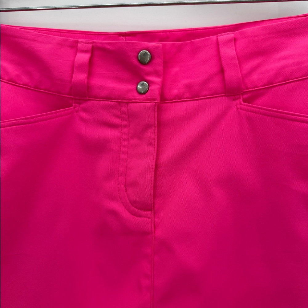 Adidas Hot Pink Athletic Mini Skirt High-Waisted Golf-Tennis Skort Style Sise 2 - Picture 4 of 15